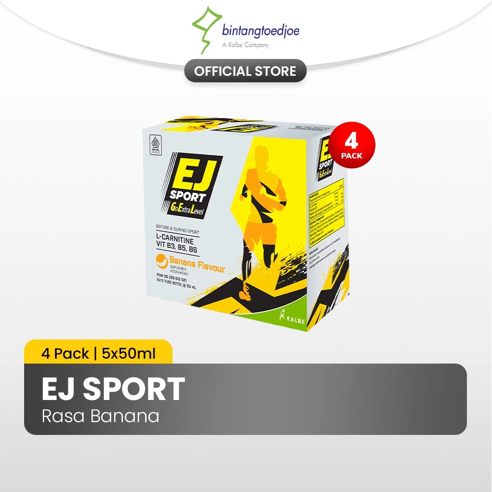

EJ Sport Banana 4 Pack 20 tube