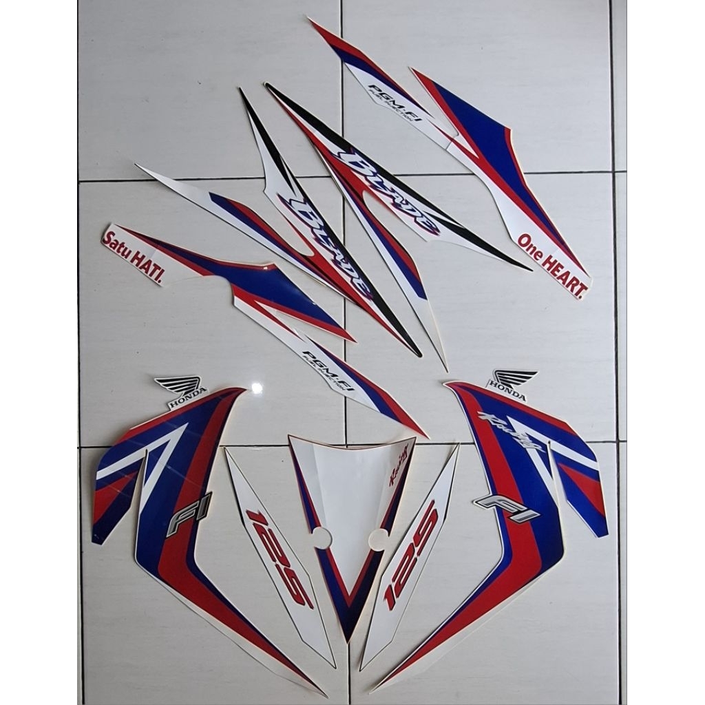 Sticker / Striping / Lis body motor Honda Blade 125 FI 2014 ORIGINAL/ASLI