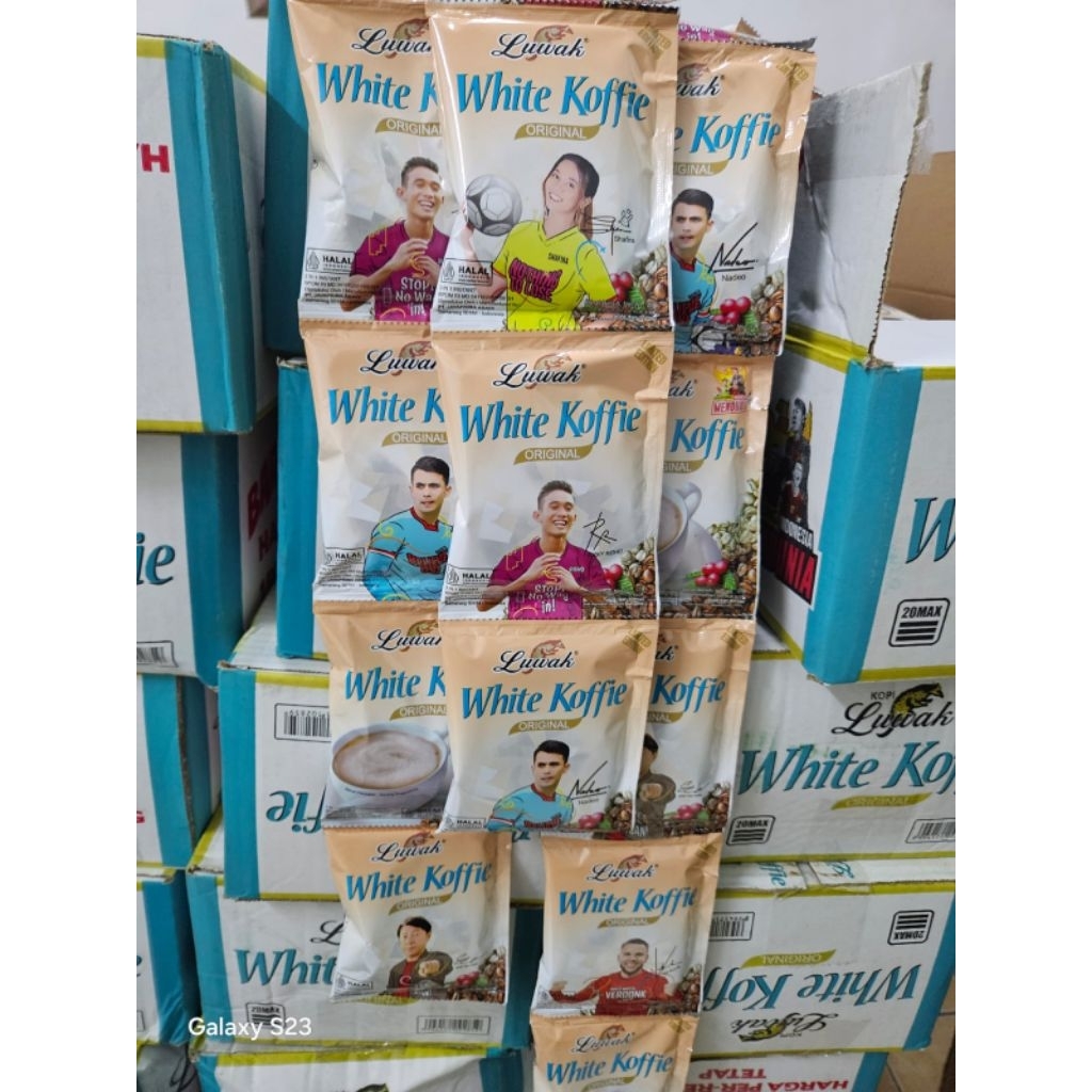 

Luwak White Coffe Renceng 1Dus isi 12Rtng