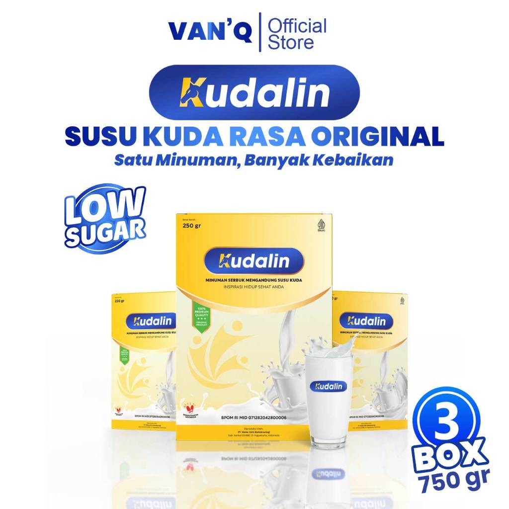 

Kudalin Susu Kuda Lombok Rasa Original Atasi Nyeri Sendi & Tulang Bubuk 250 Gram Paket 3 Box