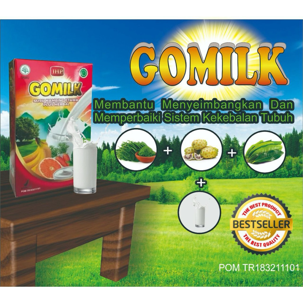 

Gomilk Susu Kambing Plus Herbal Untuk Menjaga Tulang Dan Sendi 200 gram Rasa Enak Dan Tidak Bau Prengus