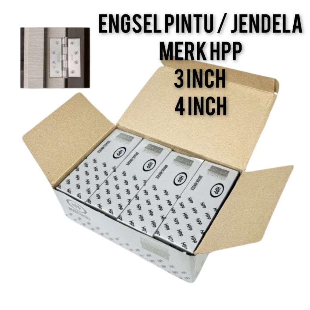 Grosir 1 BOX (12 pasang) Engsel pintu jendela 3inch, 4inch, 5inch HPP | Engsel Besi Lemari Pintu Jen