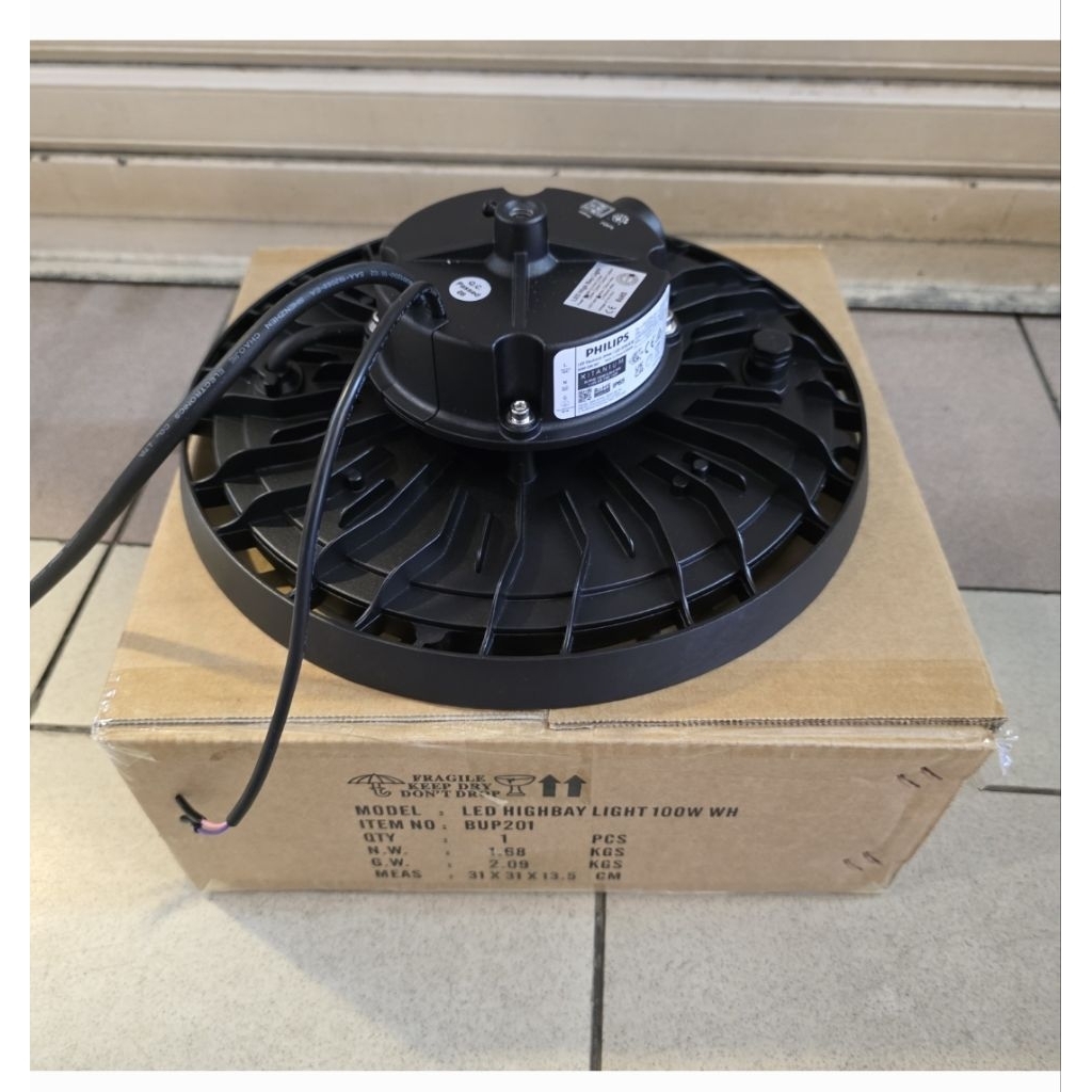 lampu gantung led ufo trafo philip 100w 100watt / highbay led pabrik 100w 100 watt 220volt