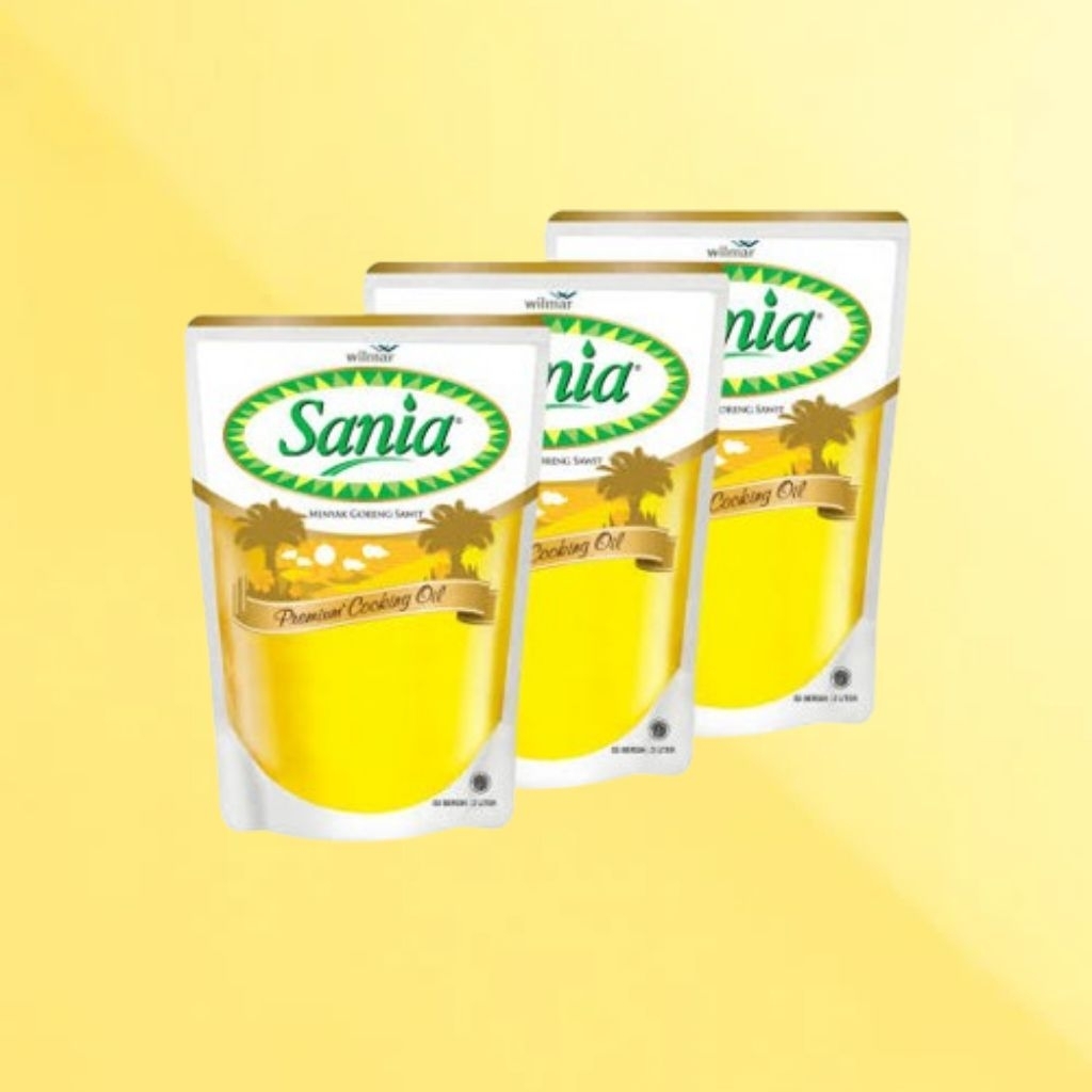 

Minyak goreng kemasan SANIA 800ml isi 3Pcs