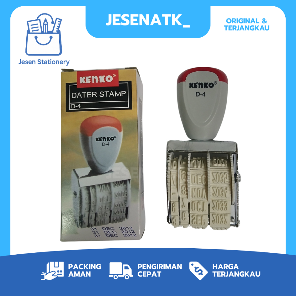 

Kenko Stempel D4 Tanggal Date Stamp 4 mm