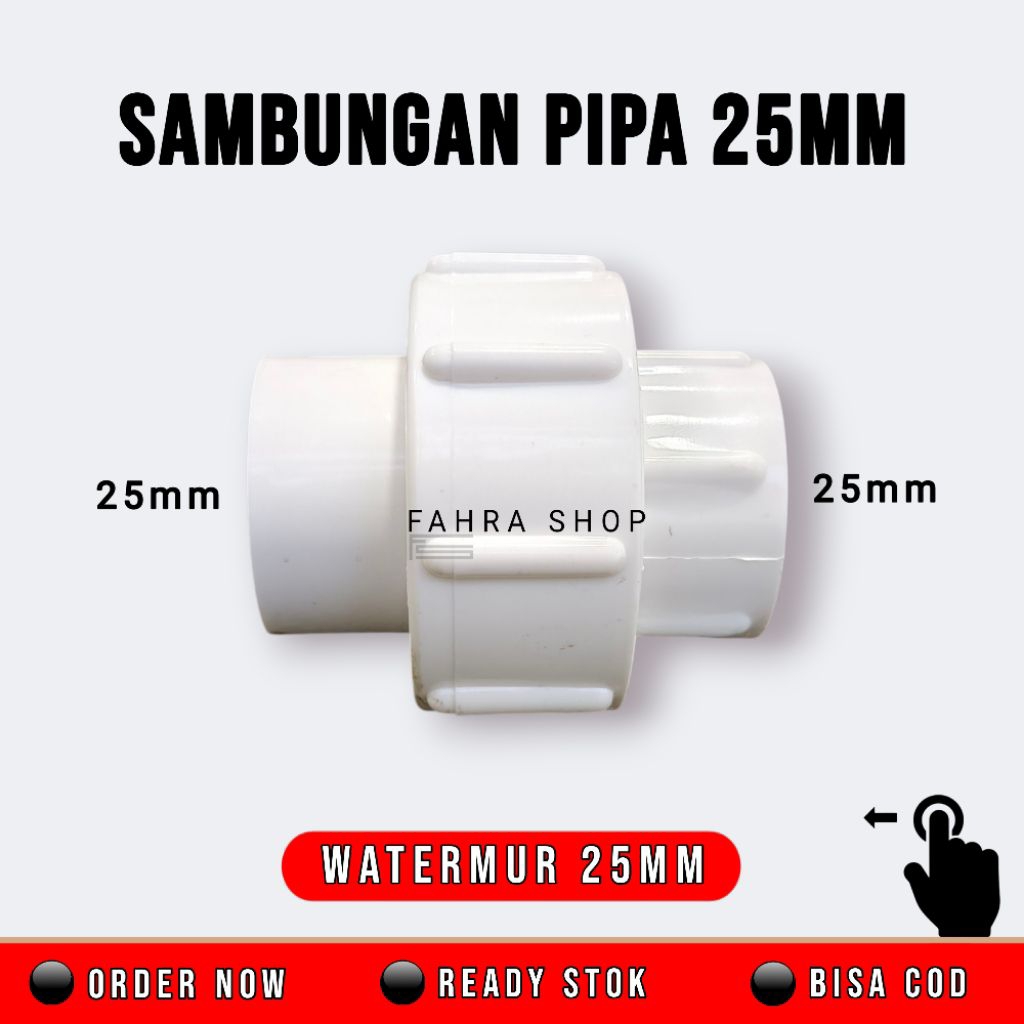Watermur drat sambungan pipa aquarium 20,25mm