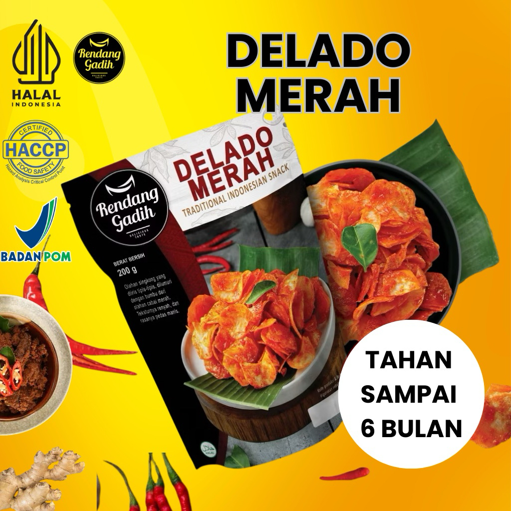 

DELADO MERAH - KERIPIK SANJAI BALADO RENDANG GADIH PAYAKUMBUH