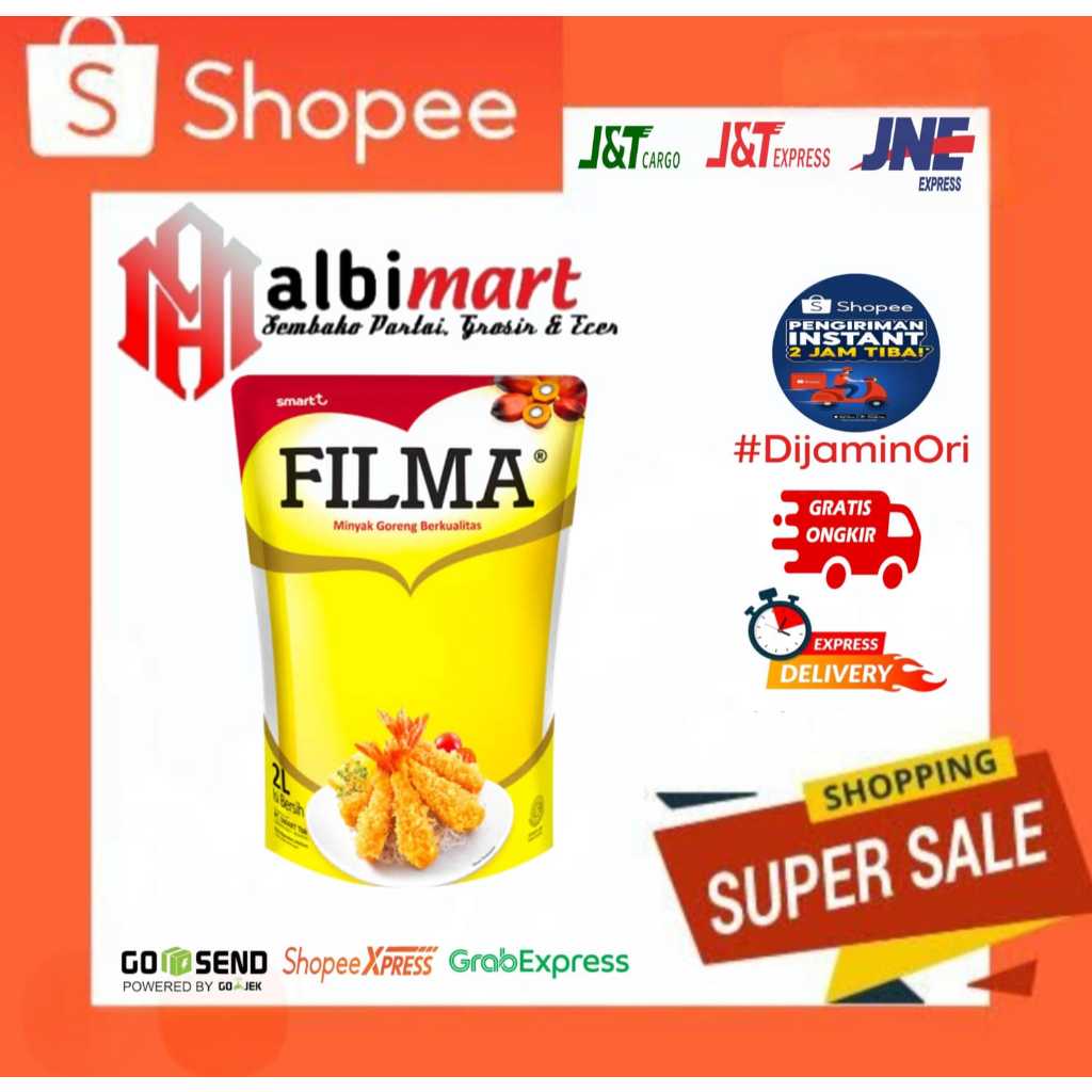 

MINYAK GORENG FILMA 2LITER 1dus & 2dus (NO PO)