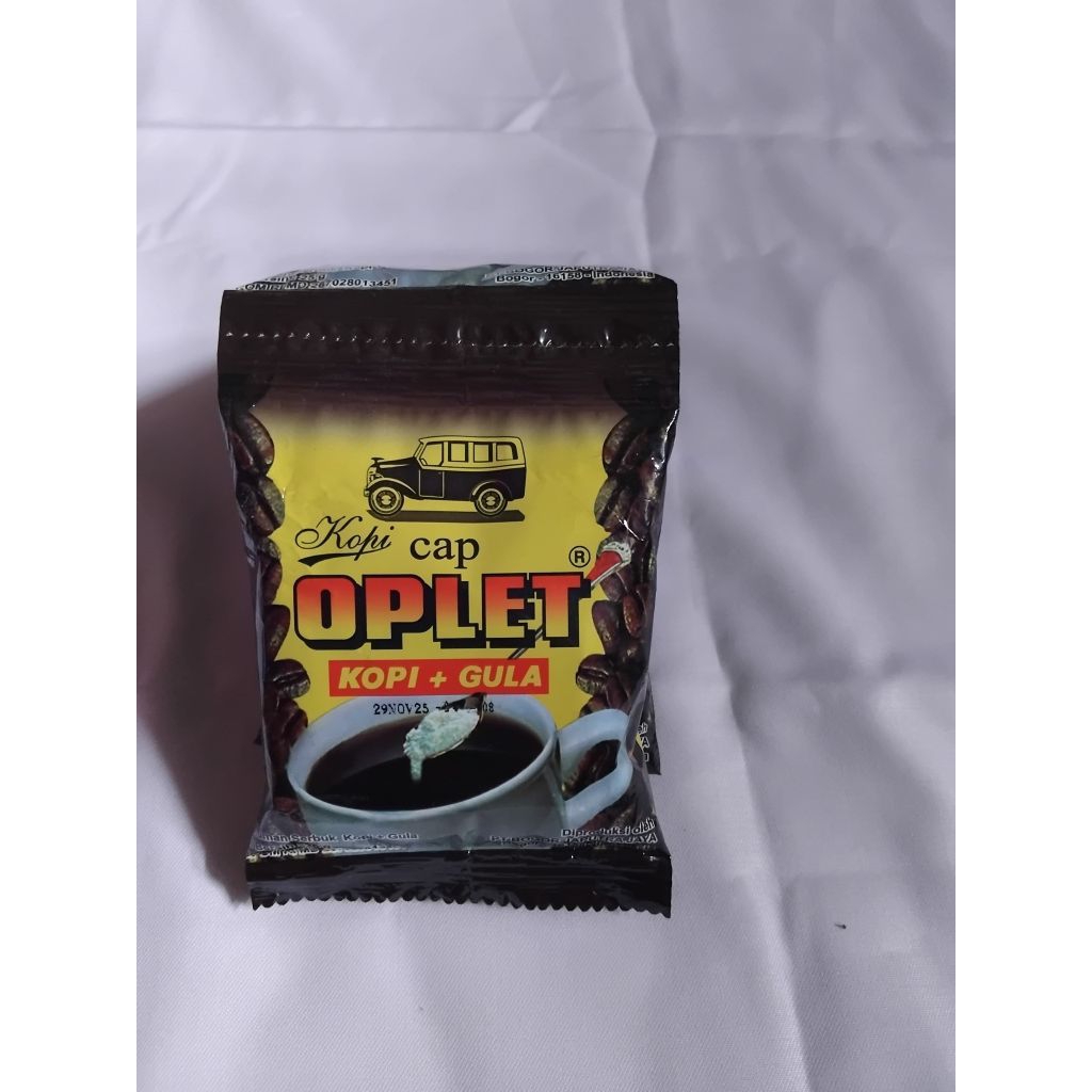 

Cap Oplet Kopi Oplet Plus Gula 25 Gram Isi 20 Sachet - Kopi dengan Gula dalam Kemasan Praktis Coffee Hitam