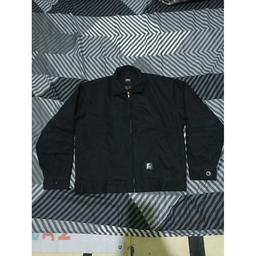 Work Jacket Redwood Black Simply 0411 Quilted Lined Black
