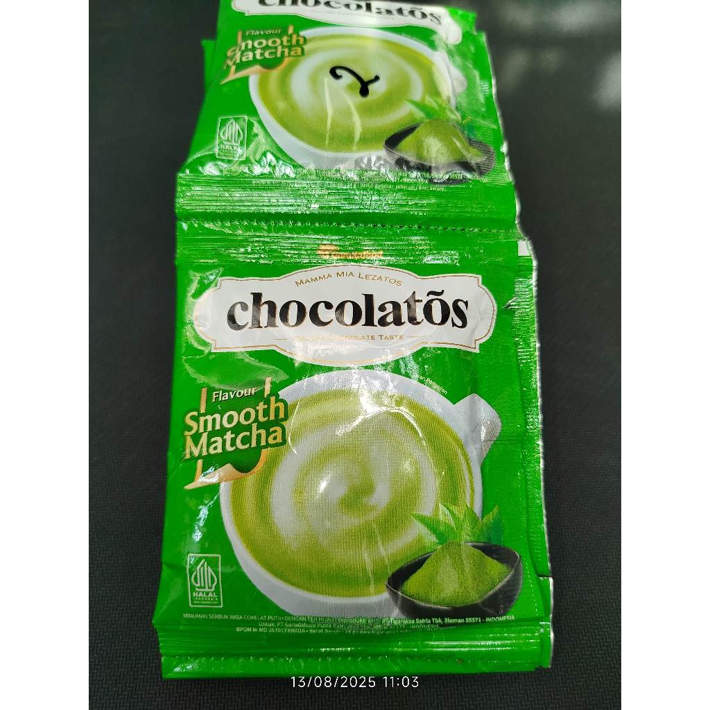 

Chocolatos Matcha – Minuman Bubuk Rasa Teh Hijau | Sachet 24g Paket 10pcs