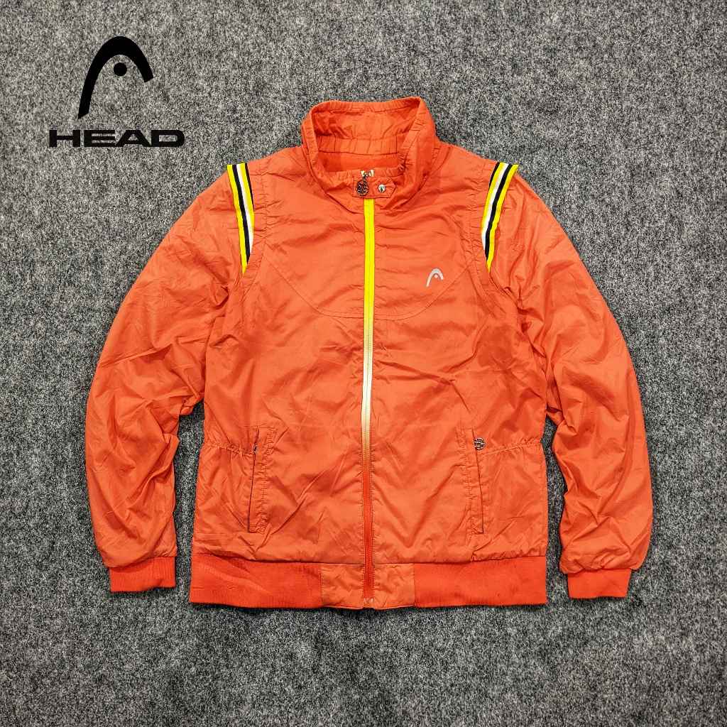 Head Sport - Jaket Outdoor Windbreaker Wanita Olahraga Parasut Running Second Bekas Original - JB51