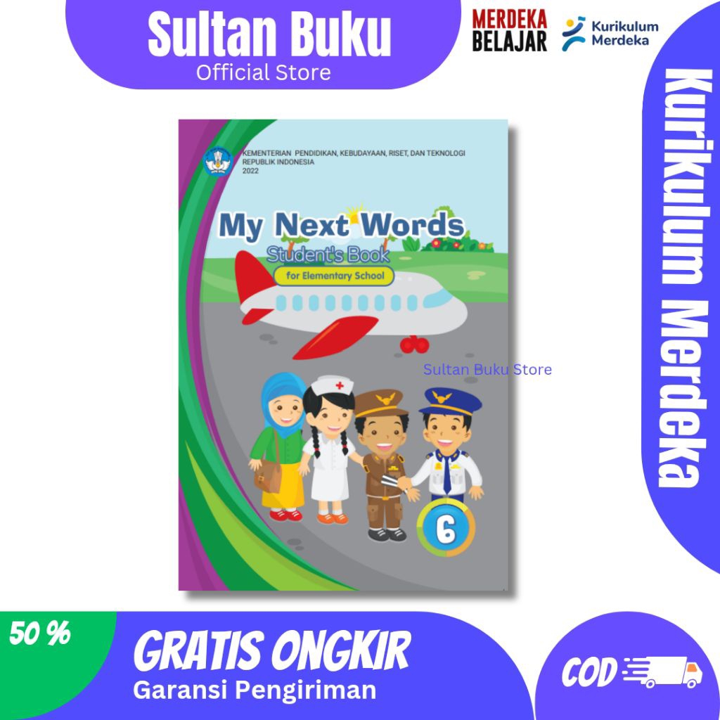 BUKU BAHASA INGGRIS MY NEXT WORDS SD KELAS 6 - BUKU BAHASA INGGRIS KELAS 6 SD