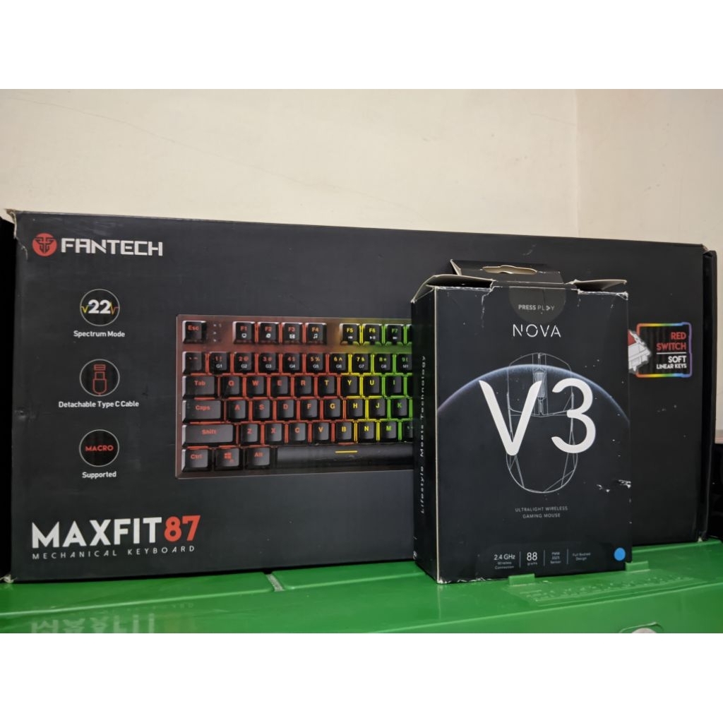 Fantech Maxfit87 + Press Play Nova V3 Bundling Gaming