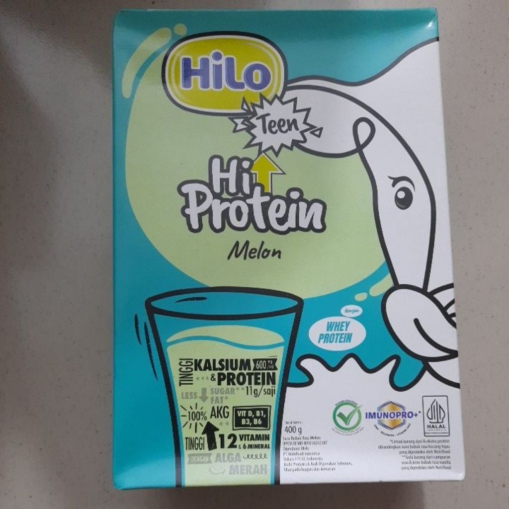 

EXP 03/2026 Hilo Teen Hi Protein Melon 400gram Susu Bubuk