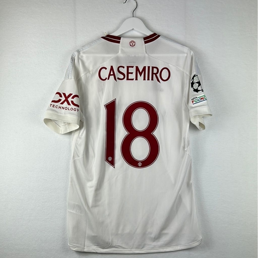 JERSEY MU 3RD FULL PATCH UCL 2023 2024 JERSEY BOLA FULL UCL #18 Casemiro Bnwt