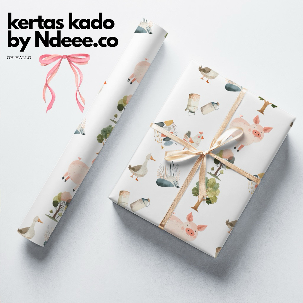 

Kertas Kado | farm | , Cute Wrapping Paper for Birthdays, Anniversaries, Holidays, Love and Gifts
