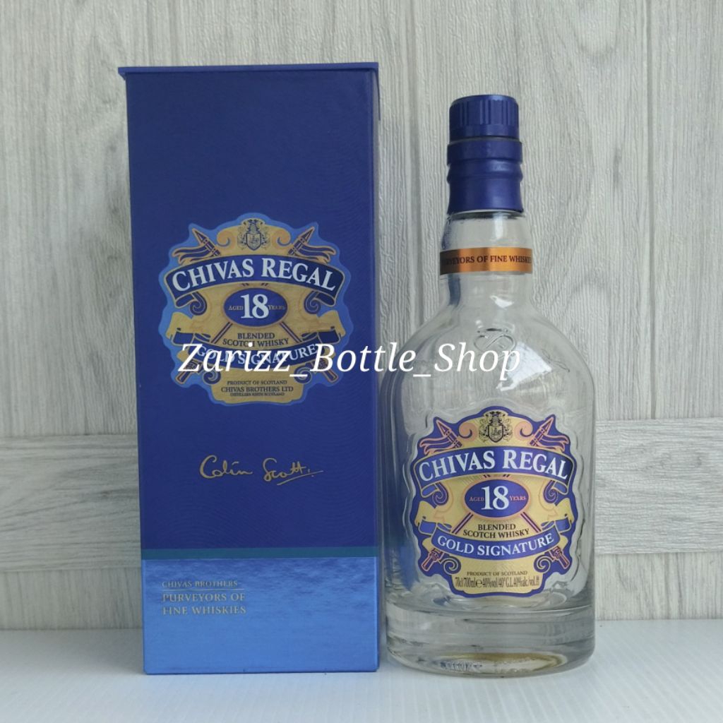 Botol Kosong Chivas Regal 18 Years 700ml + Box