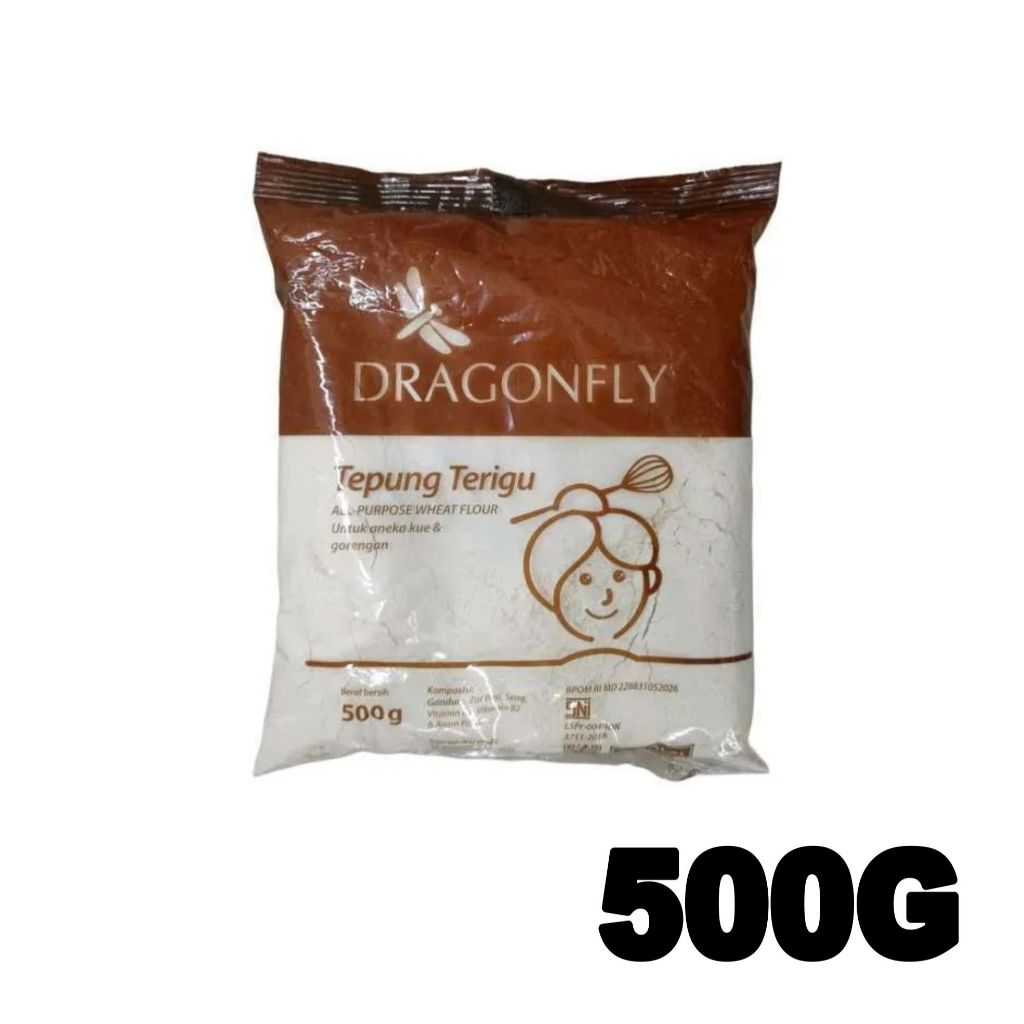 

Tepung terigu dragonfly 500gr /tepung terigu murah/ tepung terigu putih