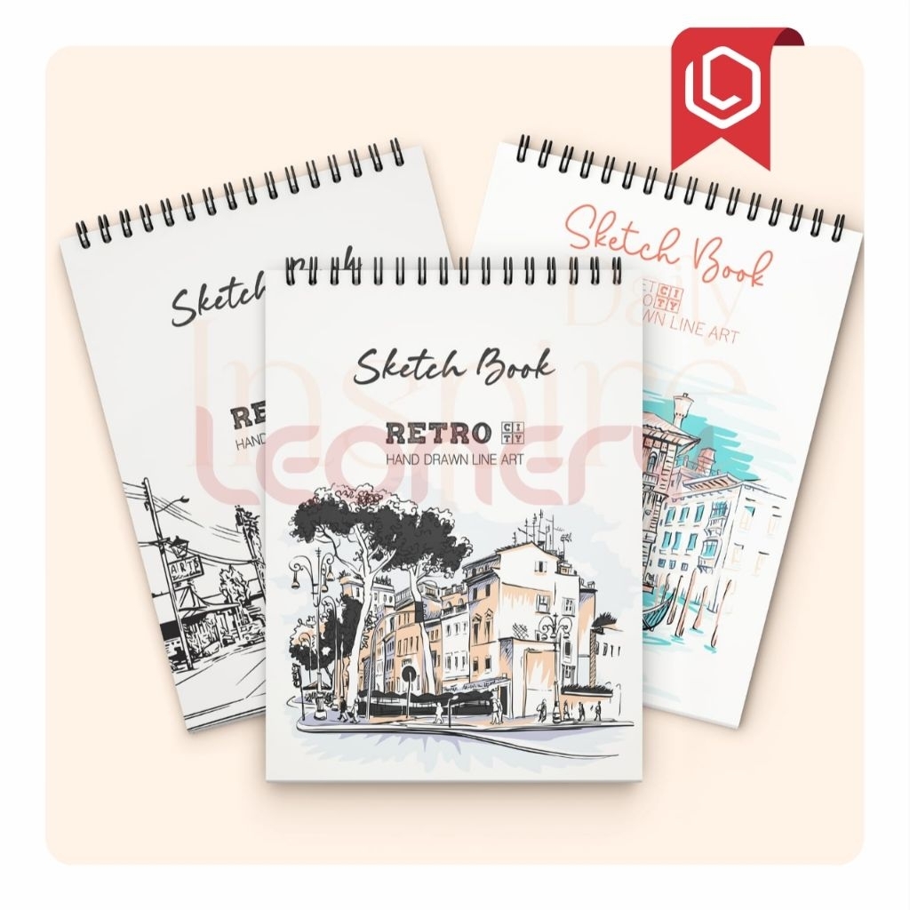 

Sketchbook Retro Premium 80gsm – Buku Sketsa Tracing Paper Tebal A6 A5 A4 Spiral 40 Lembar / 80 Halaman
