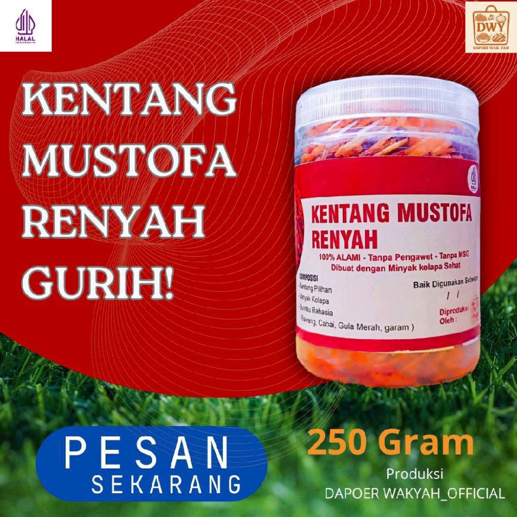 

Kentang Mustofa Renyah Gurih - Camilan & Lauk Tahan Lama