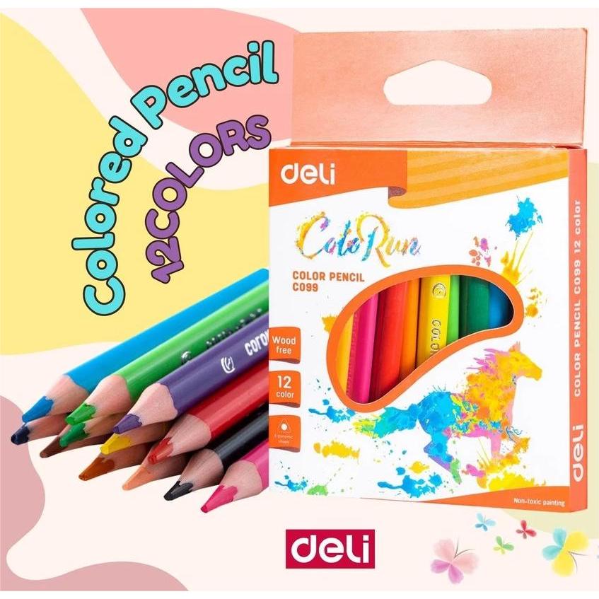 

Deli | Pensil Warna / Alat Mewarnai 1 Set isi 12