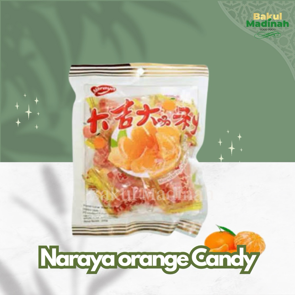 

[Bakul Madinah] - Permen Jelly Orange Jeruk Mandarin Naraya 400gram