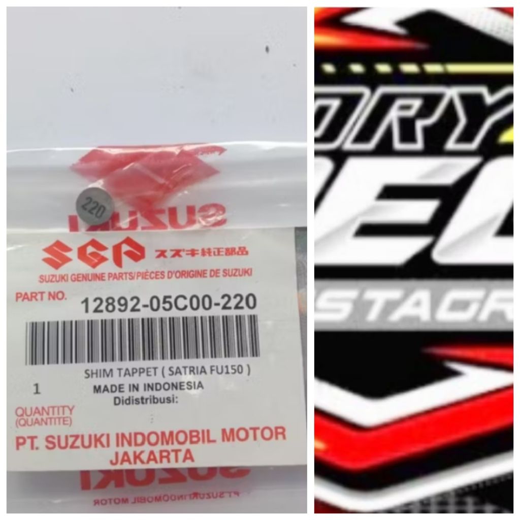 sim klep satria fu ukuran 220