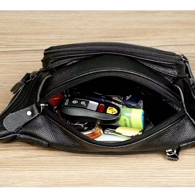 Tas Pinggang Kulit Asli Tas pinggang kulit Besar tas Pinggang Kulit Premium