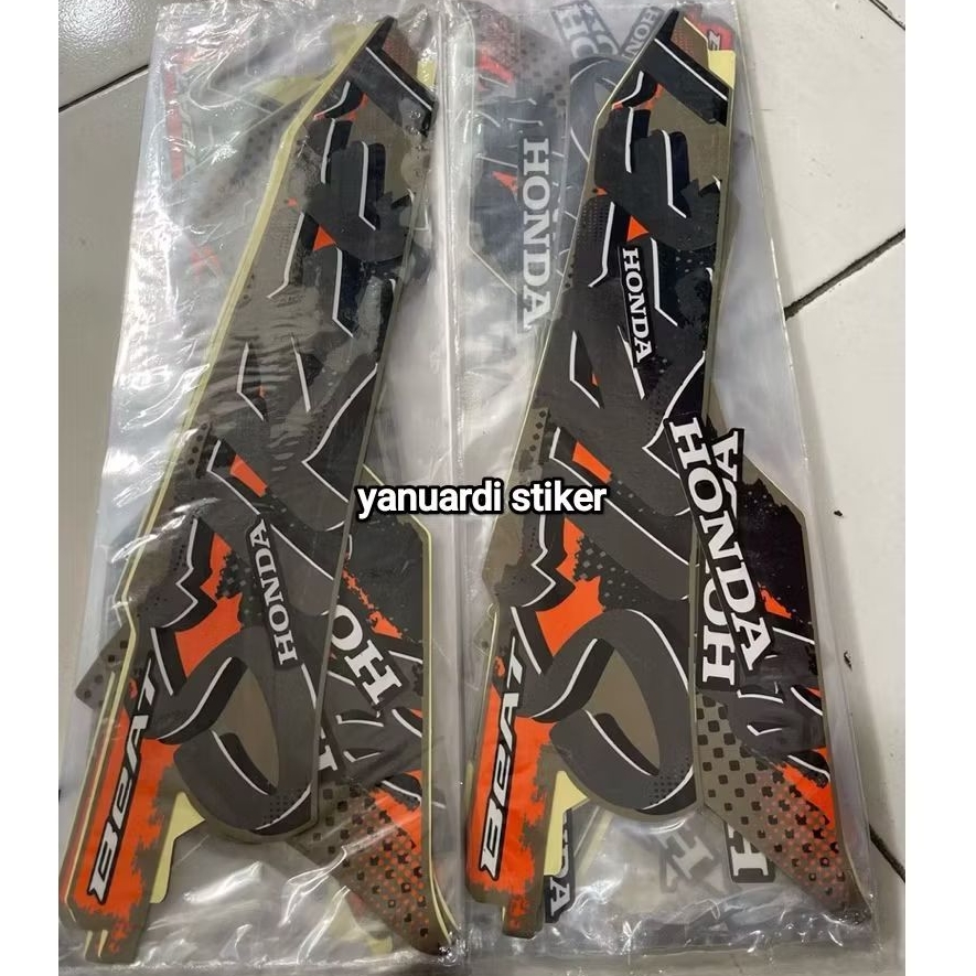 striping stiker list honda beat street tahun 2025 coklat beat street 2025 brown