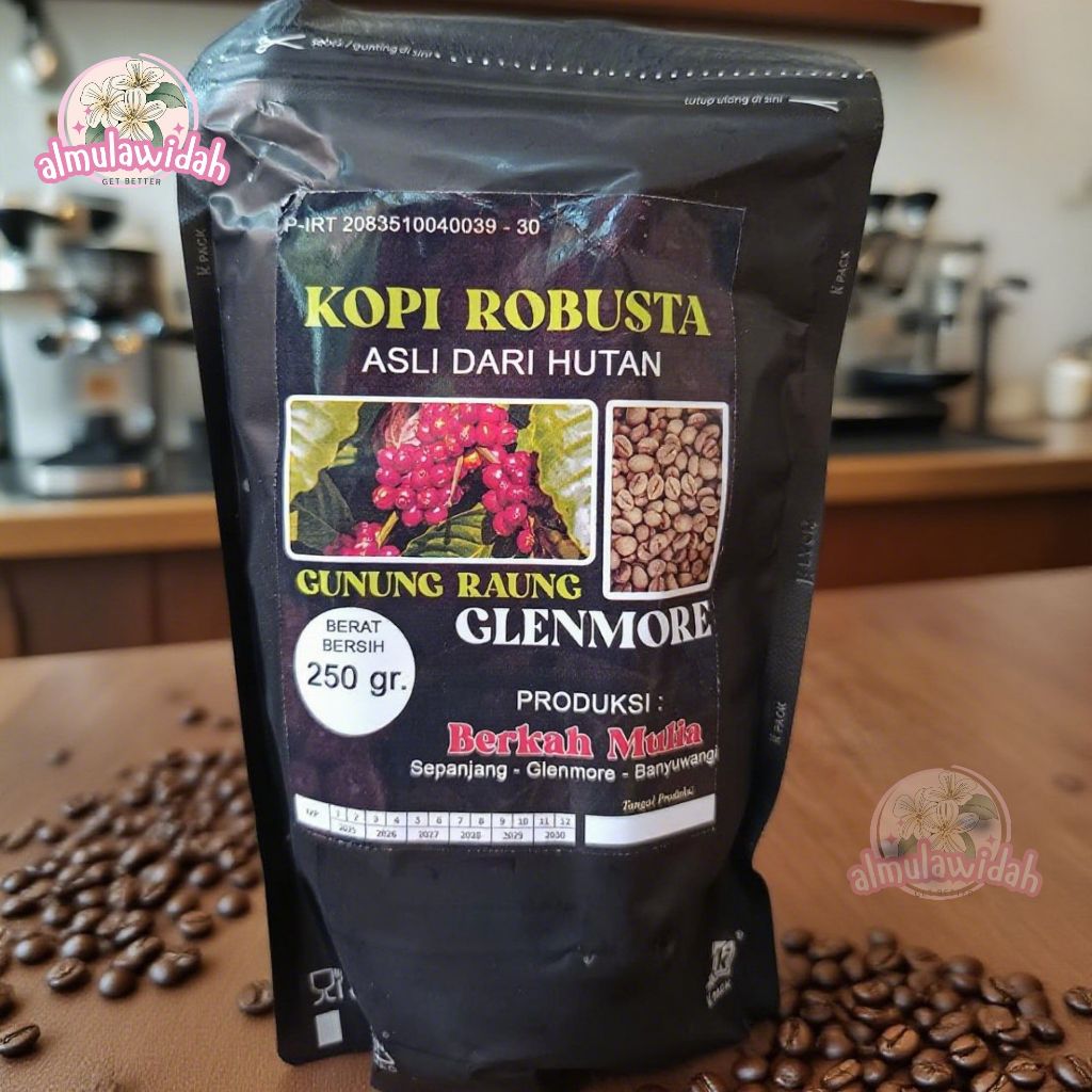 

Kopi Robusta Bubuk Asli Dari Hutan Gunung Raung 250gr Berkah Mulia
