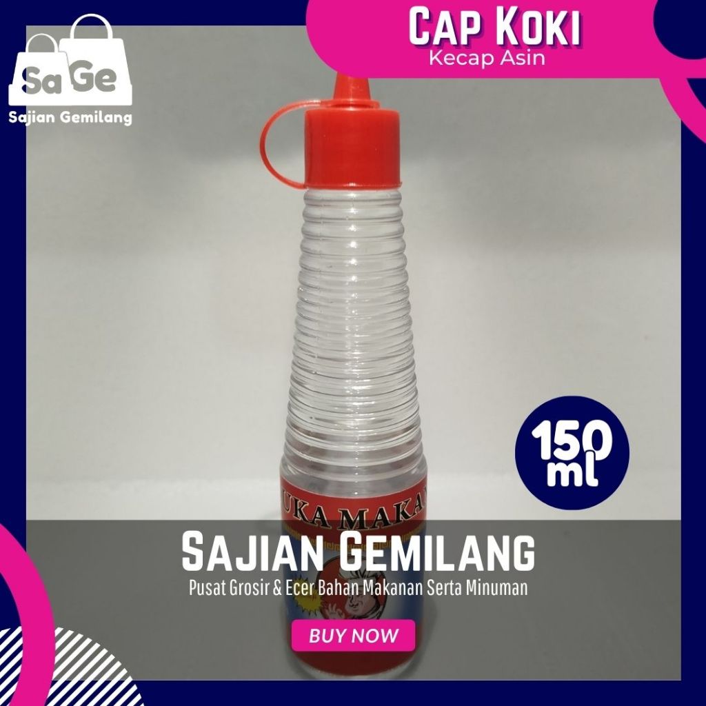 

[TURUN HARGA] Cap Koki Cuka Makan 150ml - Asam Segar Alami - Grosir Sajian Gemilang