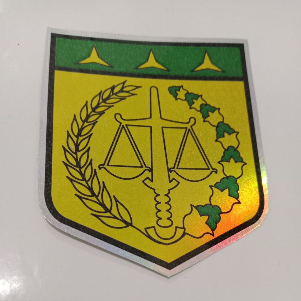 

stiker logo KEJAKSAAN/stiker hologram glossy