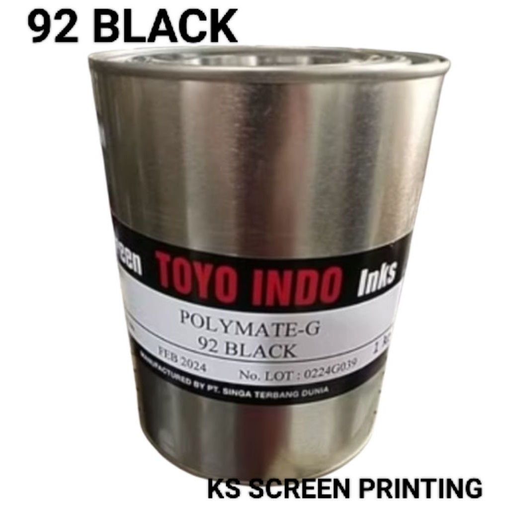 

TOYO INDO POLYMATE G-92 BLACK 1 KG TINTA SABLON PLASTIK / KARUNG DLL