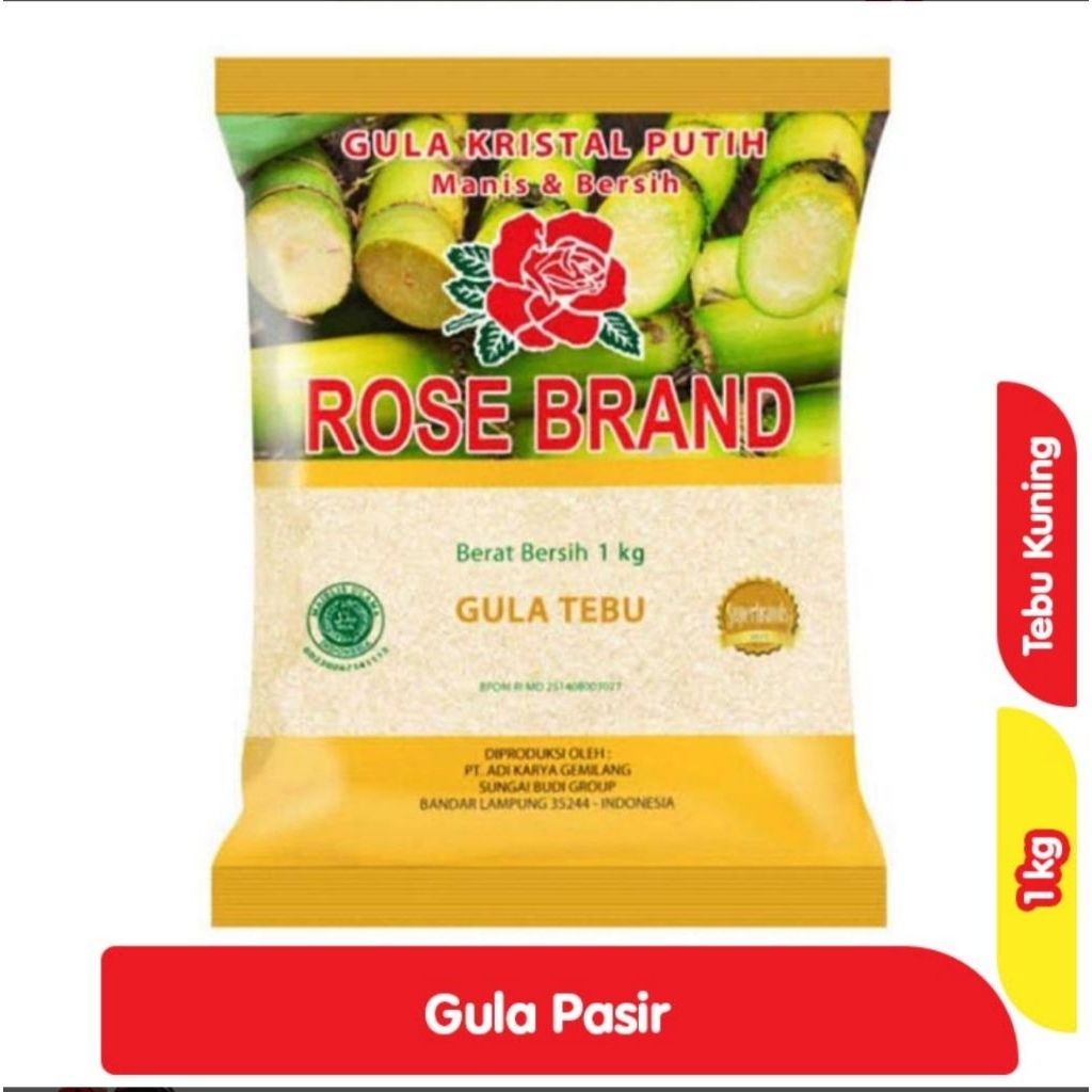 

Gula Pasir Rose Brand Kuning 1 Kg × 10 Pcs