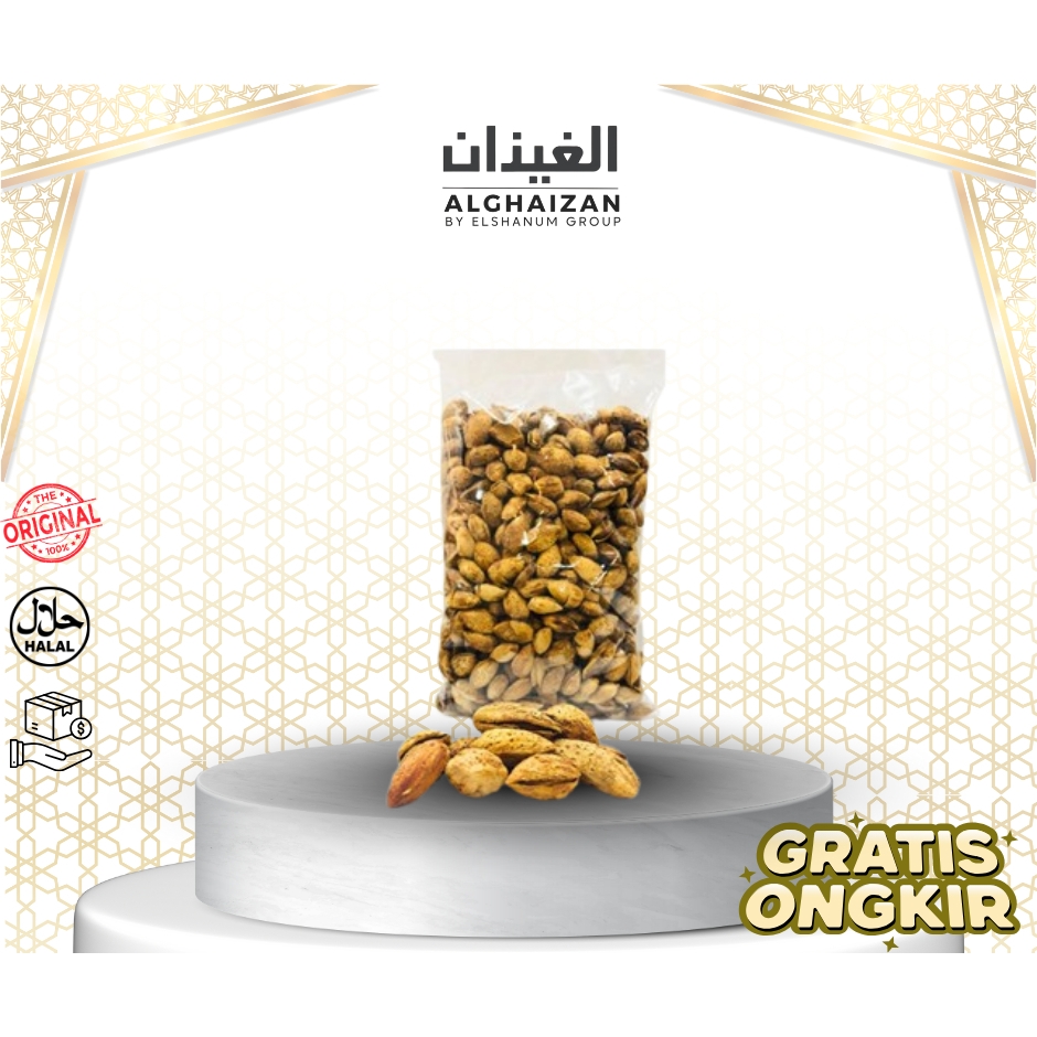 

Kacang Almond Panggang 250gr / Kacang Almond Roasted / almond panggang / almond roasted