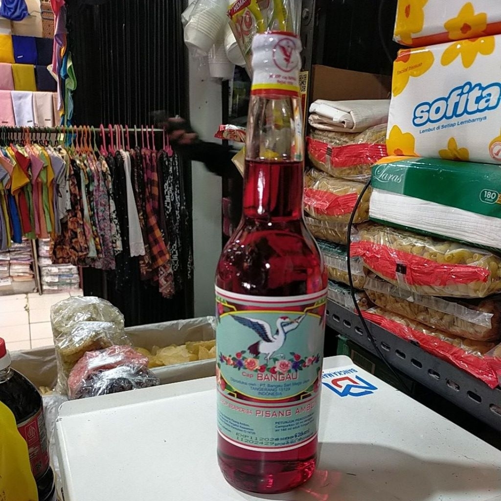 

sirup bangau 620ml / sirup pisang Ambon