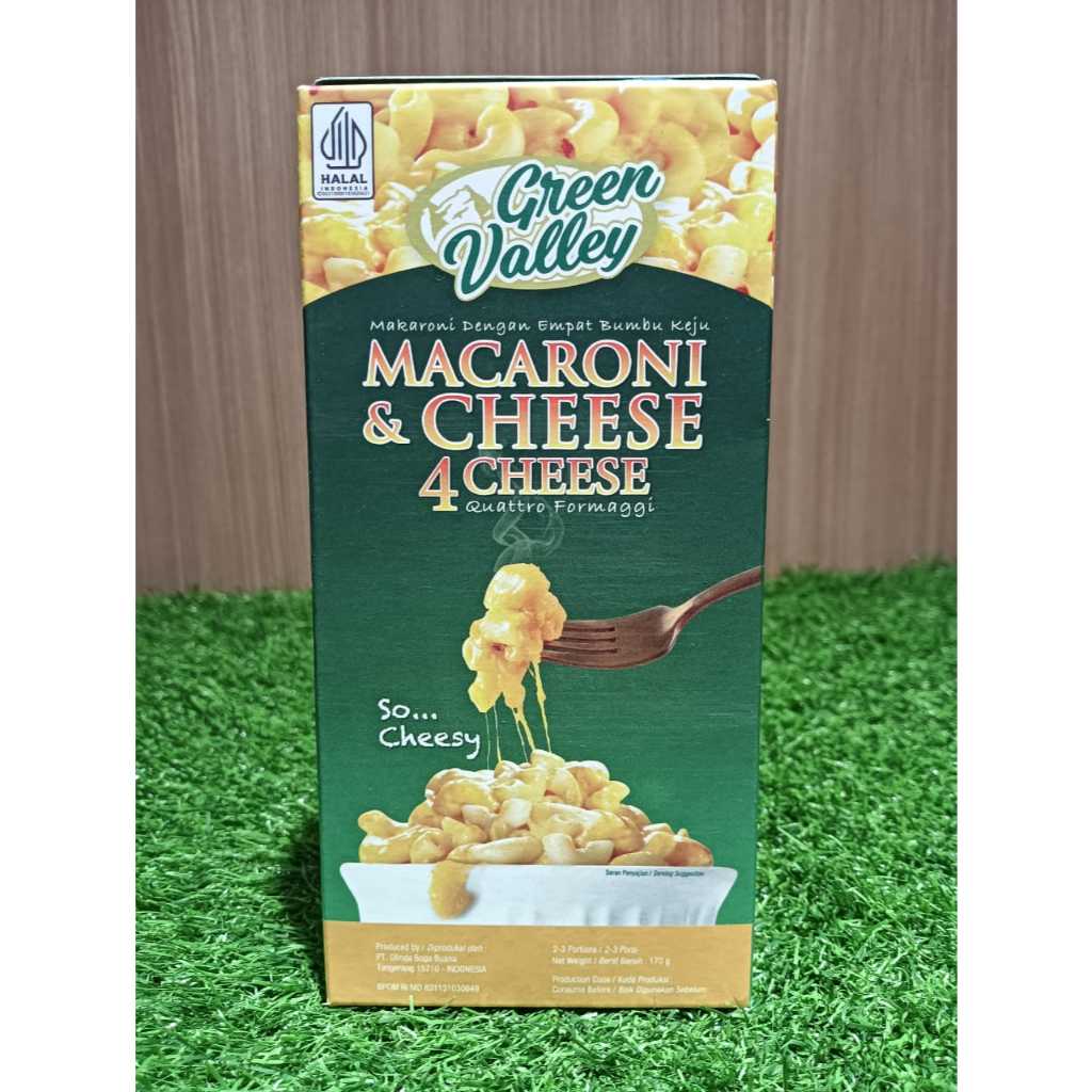 

GREEN VALLEY MAC AND CHEESE QUATTRO FORMAGGI 170GR