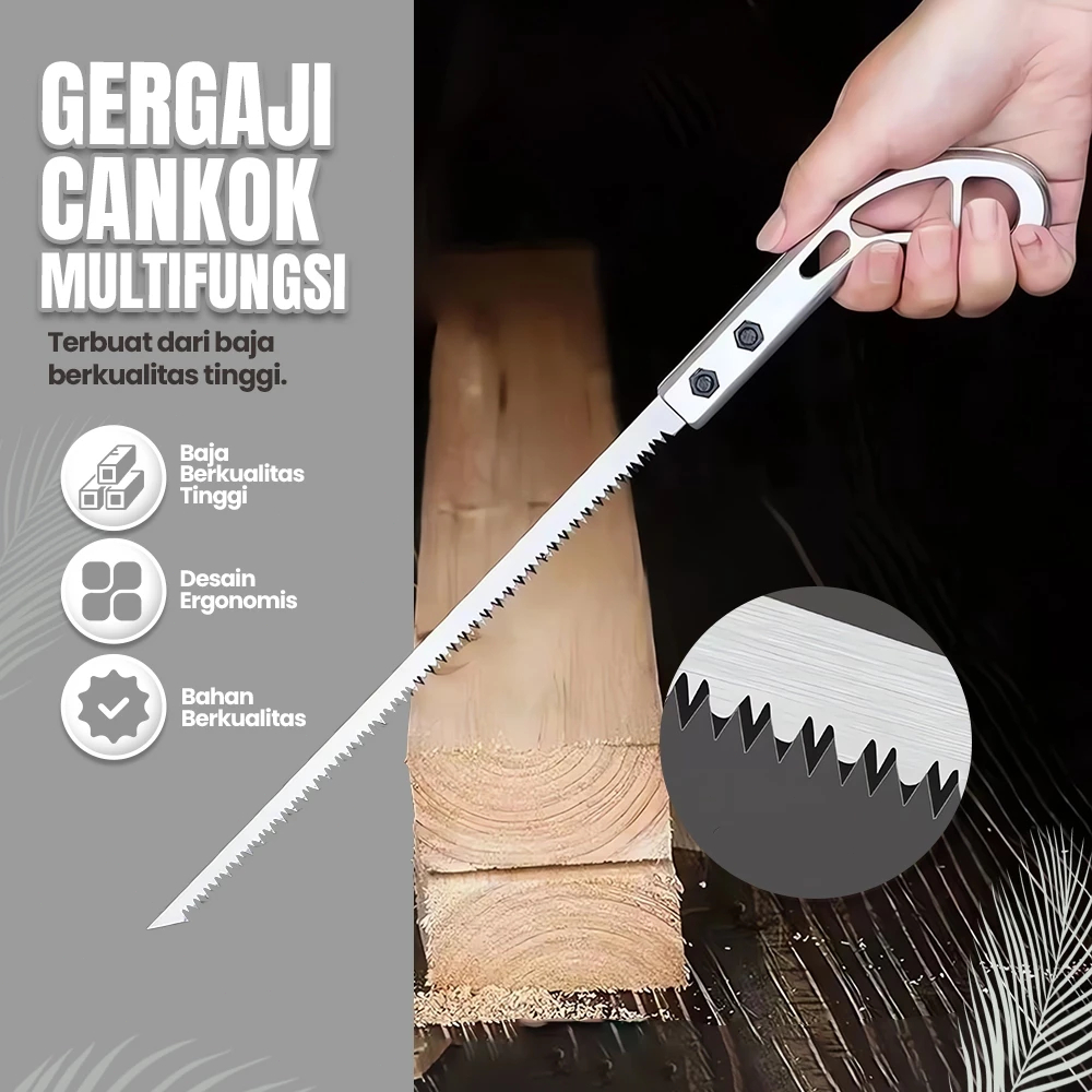 Gergaji Koktail Jepang Gergaji Tangan Gergaji Tangan Gigi Halus Super Cepat Gergaji Besi Kecil Rumah