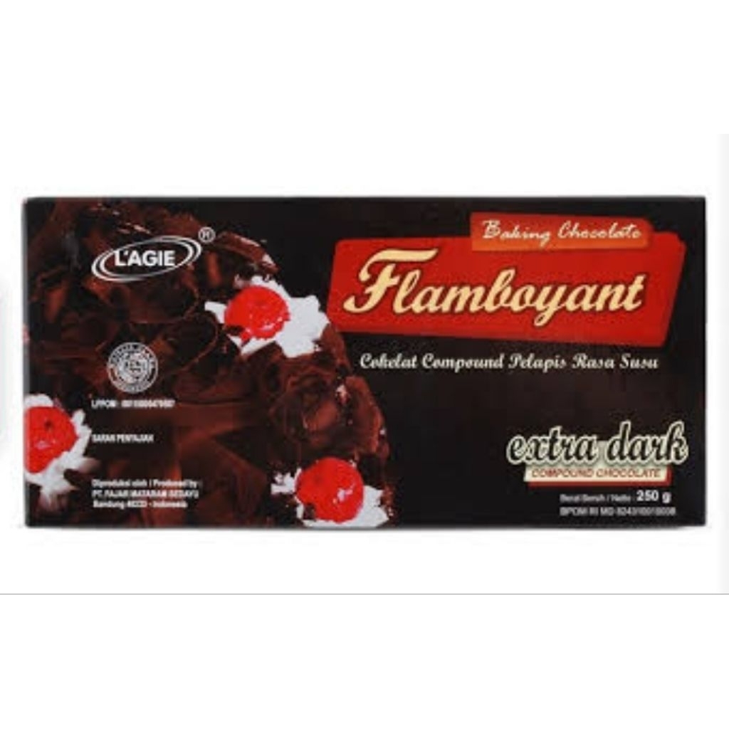 

Lagie Flamboyant Extra Dark Compound Chocolate 250 gr