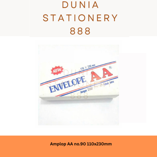 

Amplop AA no.90 110x230 mm dengan perekat / lem