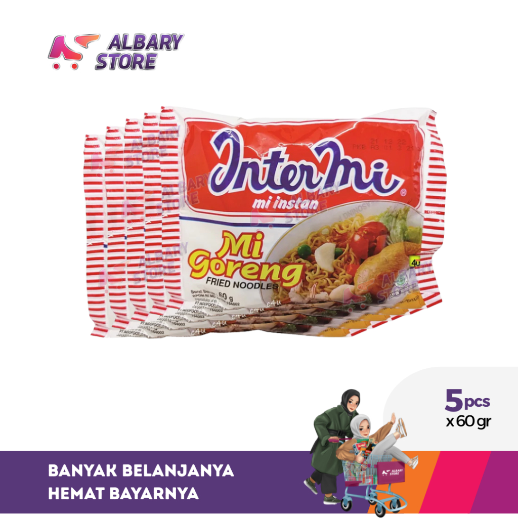 

5 PCS - Intermi Mie Instan Goreng 60 gr