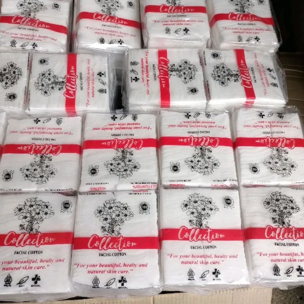 KAPAS COLLECTION 35GR ( ISI 12 PCS ) KAPAS KECANTIKAN PEMBERSIH MAKE UP WAJAH