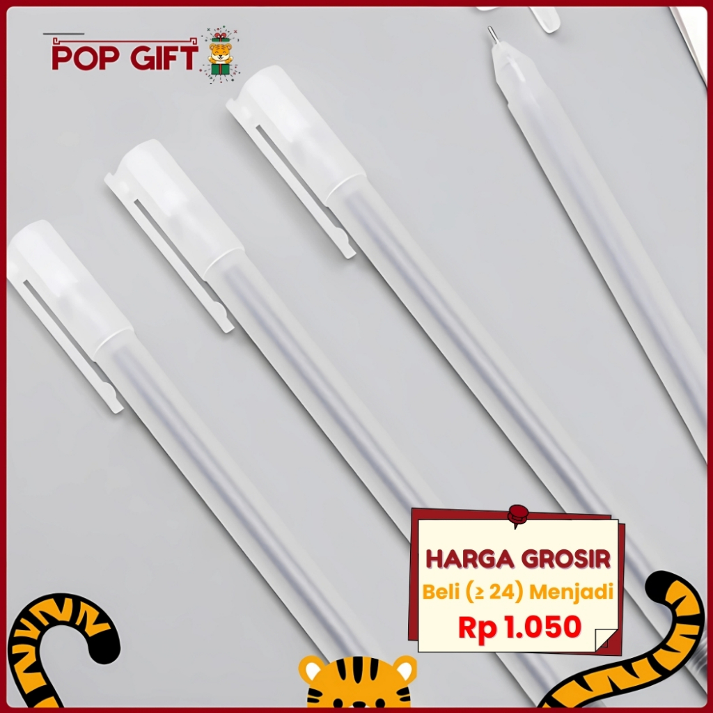 

PG Gel Pen Pulpen Pena Tulis Cair Hitam 1 Pc Pulpel Gel 0.5mm Pulpen Bolpoin Tinta Gel Cair - AT04