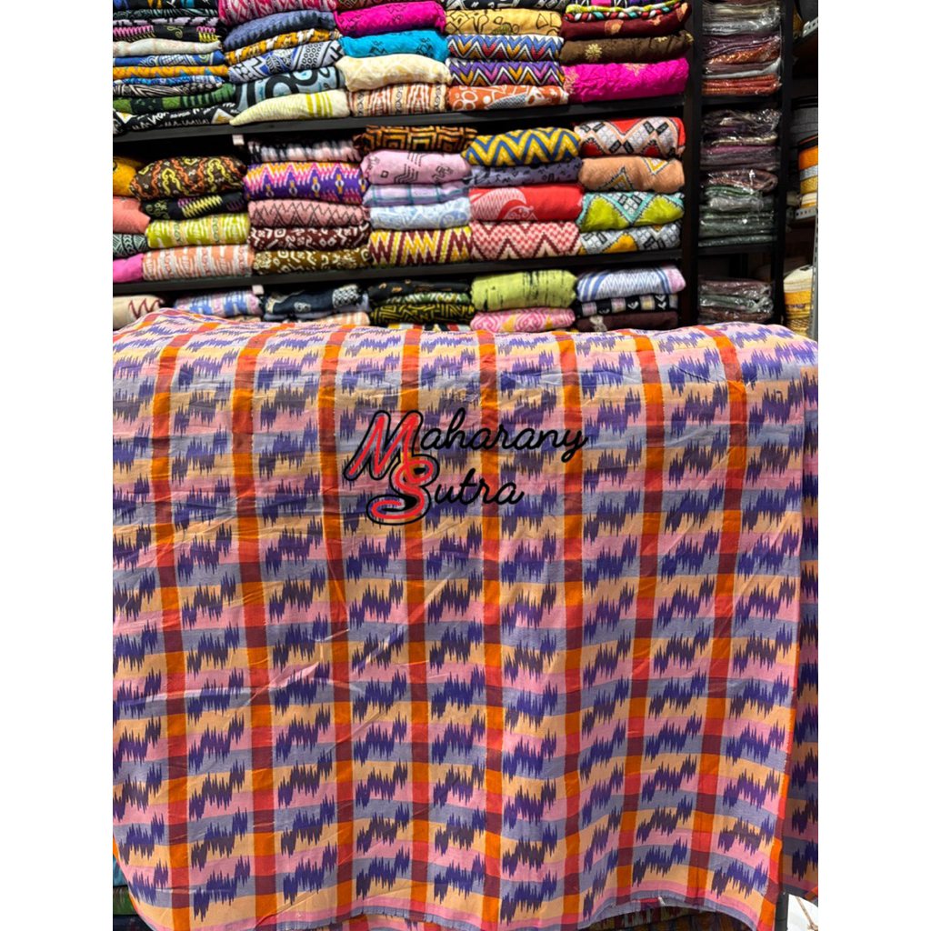 kain meteran tenun sutra sengkang