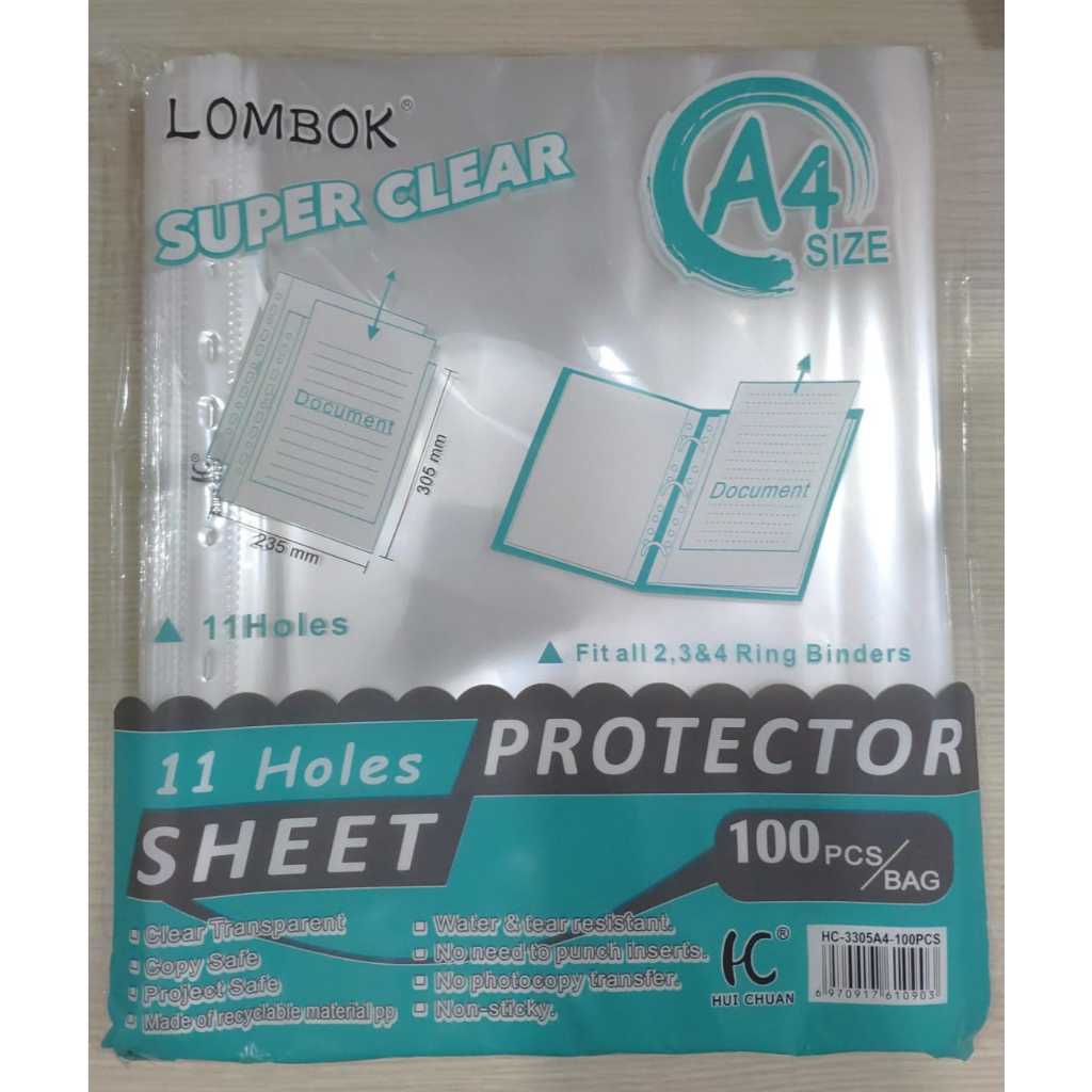 

PP Pocket A4 100 Lembar Sheet Protector