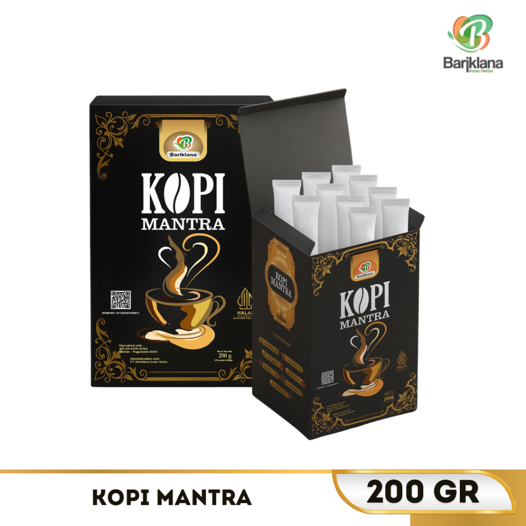 

KOPI MANTRA BARIKLANA, KOPI HITAM DENGAN REMPAH PILIHAN