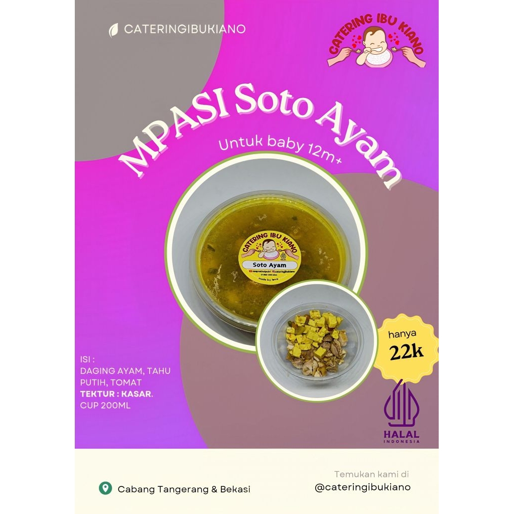 

Soto Ayam MPASI Frozen Bekasi