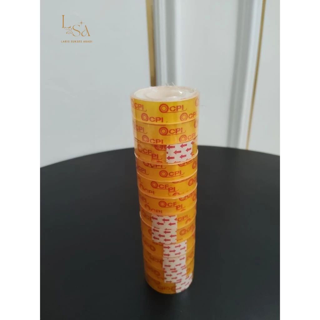 

Isolasi Solasi Kecil Uk.12 mm x 12 Meter Isi 12 PCS Merk CPI Solatip