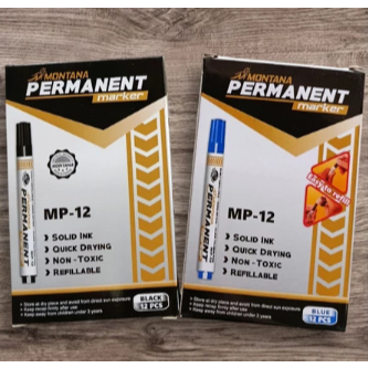 

Spidol Permanen Round Tip Permanent Marker MP-12 Retail